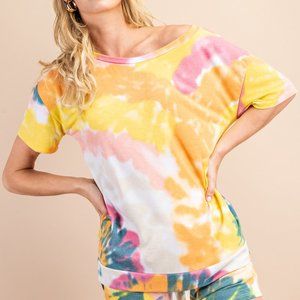 Madison Tie Dye Relaxed Fit Vintage Wash Tee